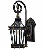 The Great Outdoors Stratford Hall 21 Inch Outdoor Wall Light in Heritage with Gold Highlights