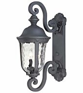 The Great Outdoors Ardmore 2 Light 25 Inch Outdoor Wall Light in Black