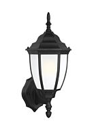 Bakersville 1-Light Outdoor Wall Lantern in Black