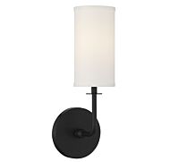 Savoy House Powell 1 Light Wall Sconce in Matte Black