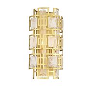 Savoy House Portia 2 Light Wall Sconce in True Gold