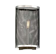 Savoy House Valcor 1 Light Sconce in Polished Nickel w/ Graphite & Wood accents