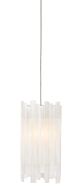 Escenia 1-Light Pendant in Natural with Painted Silver