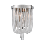 Hudson Valley Royalton 3 Light 17 Inch Wall Sconce in Polished Nickel