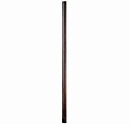Kalco Outdoor Straight Post, Ribbed Design in Walnut