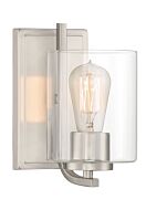 Liam 1-Light Wall Sconce in Platinum (Satin)