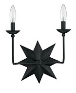 Astro 2-Light Wall Mount in Black