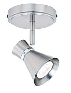 Alto 1-Light LED Directional Ceiling Light in Brushed Nickel and Chrome