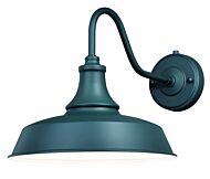 Dorado 1-Light Outdoor Wall Mount in Hunter Green and White
