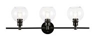 Collier 3-Light Wall Sconce in Black