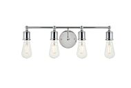 Serif 4-Light Wall Sconce in Chrome