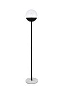 Eclipse 1-Light Floor Lamp in Black