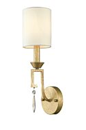 Lemuria 1-Light Wall Sconce in Antique Gold