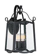 Glenwood 4-Light Wall Lantern in Black