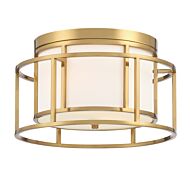 Hulton 2-Light Ceiling Mount in Luxe Gold