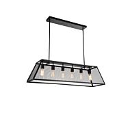 CWI Lighting Macleay 6 Light Down Chandelier with Black finish