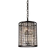 CWI Lighting Meghna 6 Light Up Chandelier with Brown finish