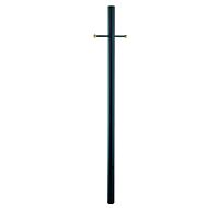 7-ft Black Direct Burial Post With Cross Arm