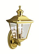 Kichler Bay Shore 1 Light 20 Inch Large Outdoor Wall in Polished Brass