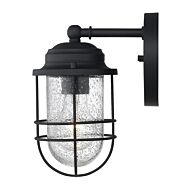 Golden Seaport Outdoor Wall Light in Natural Black