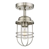 Golden Seaport 5 Inch Ceiling Light in Pewter