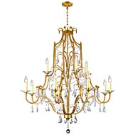 CWI Lighting Electra 12 Light Up Chandelier with Oxidized Bronze finish