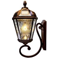 Royal Bulb Solar Lamp Series 1-Light LED Wall Mount in Brushed Bronze