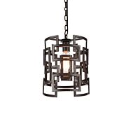 CWI Lighting Litani 1 Light Down Chandelier with Brown finish