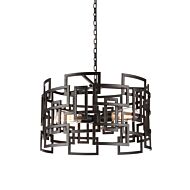 CWI Lighting Litani 3 Light Down Chandelier with Brown finish