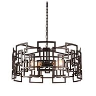 CWI Lighting Litani 4 Light Down Chandelier with Brown finish