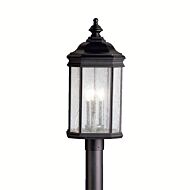Kichler Kirkwood 3 Light 23.5 Inch Outdoor Post Lantern in Black Finish
