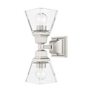 Mission 2-Light Wall Sconce in Brushed Nickel
