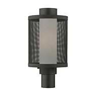 Nottingham 1-Light Outdoor Post Top Lantern in Textured Black