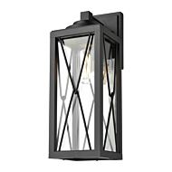 DVI County Fair Outdoor 1-Light Outdoor Wall Sconce in Black