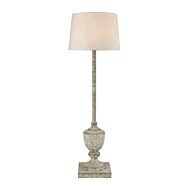 Regus 1-Light Floor Lamp in Antique Gray