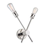 Artcraft Tribeca 2 Light Wall Sconce in Polished Nickel