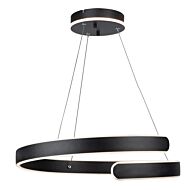 Sirius Collection Integrated LED Chandelier in Black
