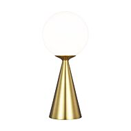 Galassia 1-Light Table Lamp in Burnished Brass