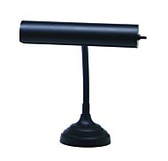 Advent 1-Light Piano with Desk Lamp in Black