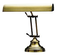Advent 2-Light Piano with Desk Lamp in Antique Brass