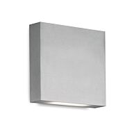 Mica LED Outdoor Wall Lantern in Brushed Nickel