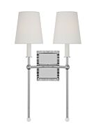 Baxley 2-Light Wall Sconce in Polished Nickel