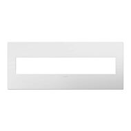 LeGrand adorne Gloss White on White 6 Opening Wall Plate