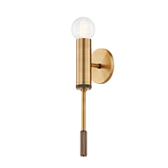 Chino 1-Light Wall Sconce in Patina Brass