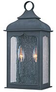 Troy Henry Street 2 Light 15 Inch Outdoor Wall Light in Colonial Iron