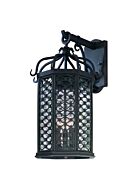 Troy Los Olivos 3 Light 21 Inch Outdoor Wall Light in Old Iron