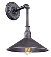 Troy Toledo 15 Inch Outdoor Wall Light in Old Silver