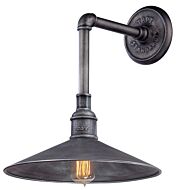 Troy Toledo 17 Inch Outdoor Wall Light in Old Silver