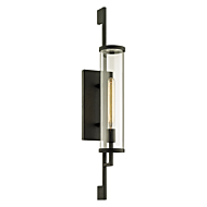 Troy Park Slope 32 Inch Outdoor Wall Light in Forged Iron
