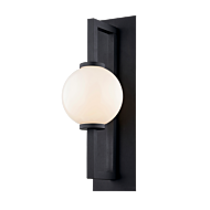 Troy Darwin Wall Sconce in Textured Black